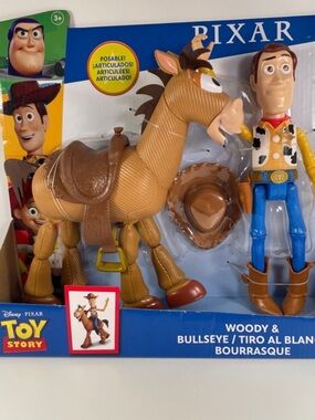 Toy Story Woody & Bullseye Figure Set 9in Posable